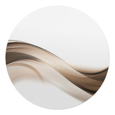 Ochranná podložka pod židli kulatá Vlnité linie abstrakce