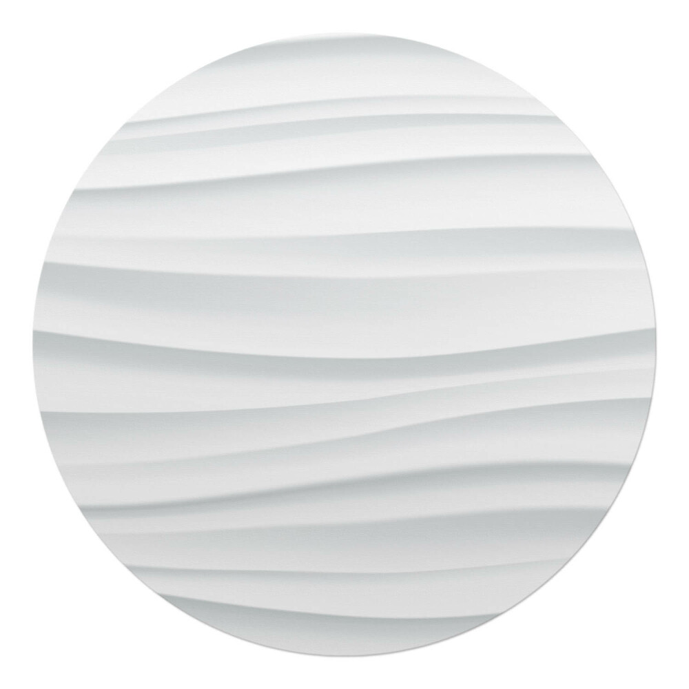 Podložka pod křeslo kulatá 3D vlnovky