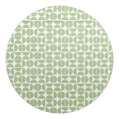 Podložka pod křeslo kulatá Geometrický retro vzor