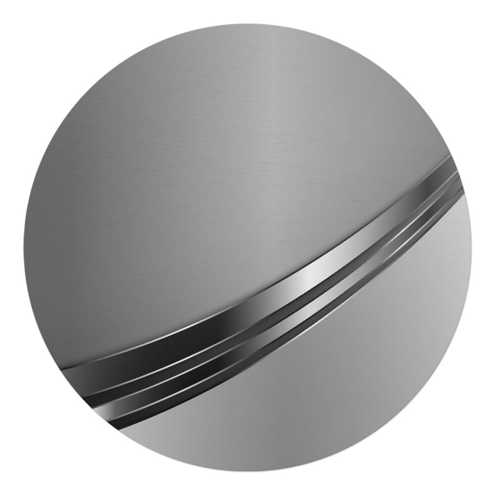 Ochranná podložka na podlahu kulatá Kovové čáry