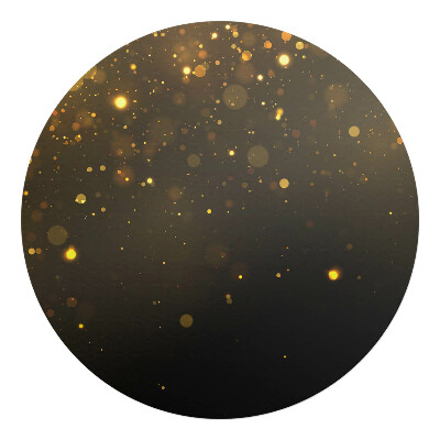 Podložka pod křeslo kulatá Světelné tečky