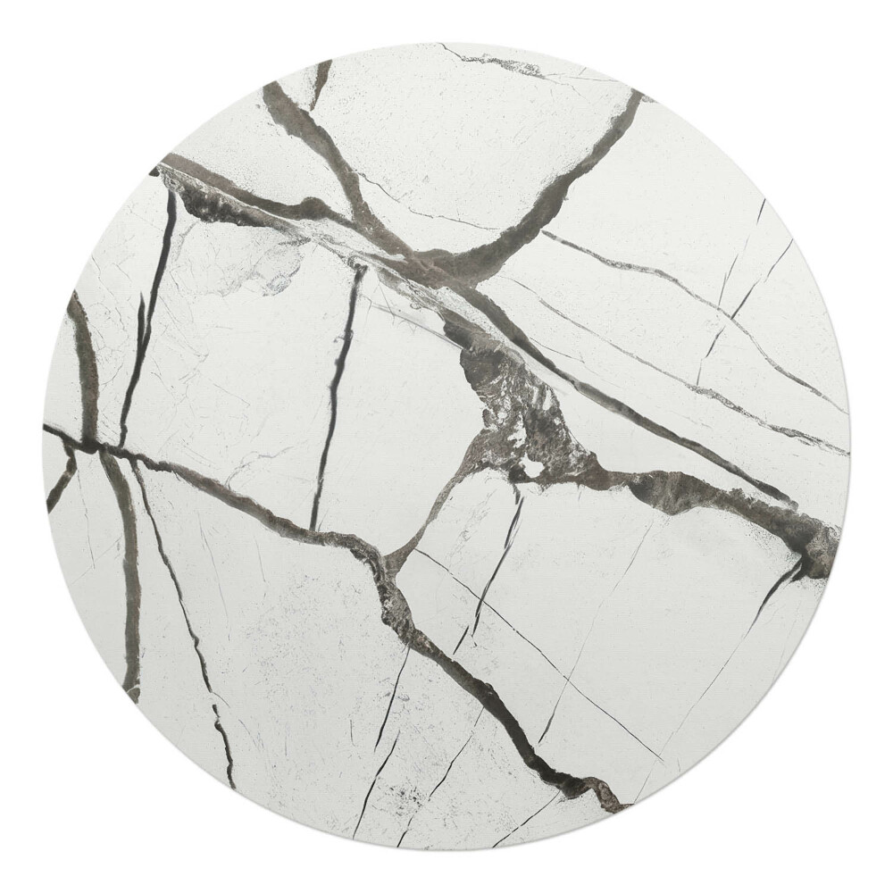Ochranná podložka na podlahu kulatá Mramorové praskliny