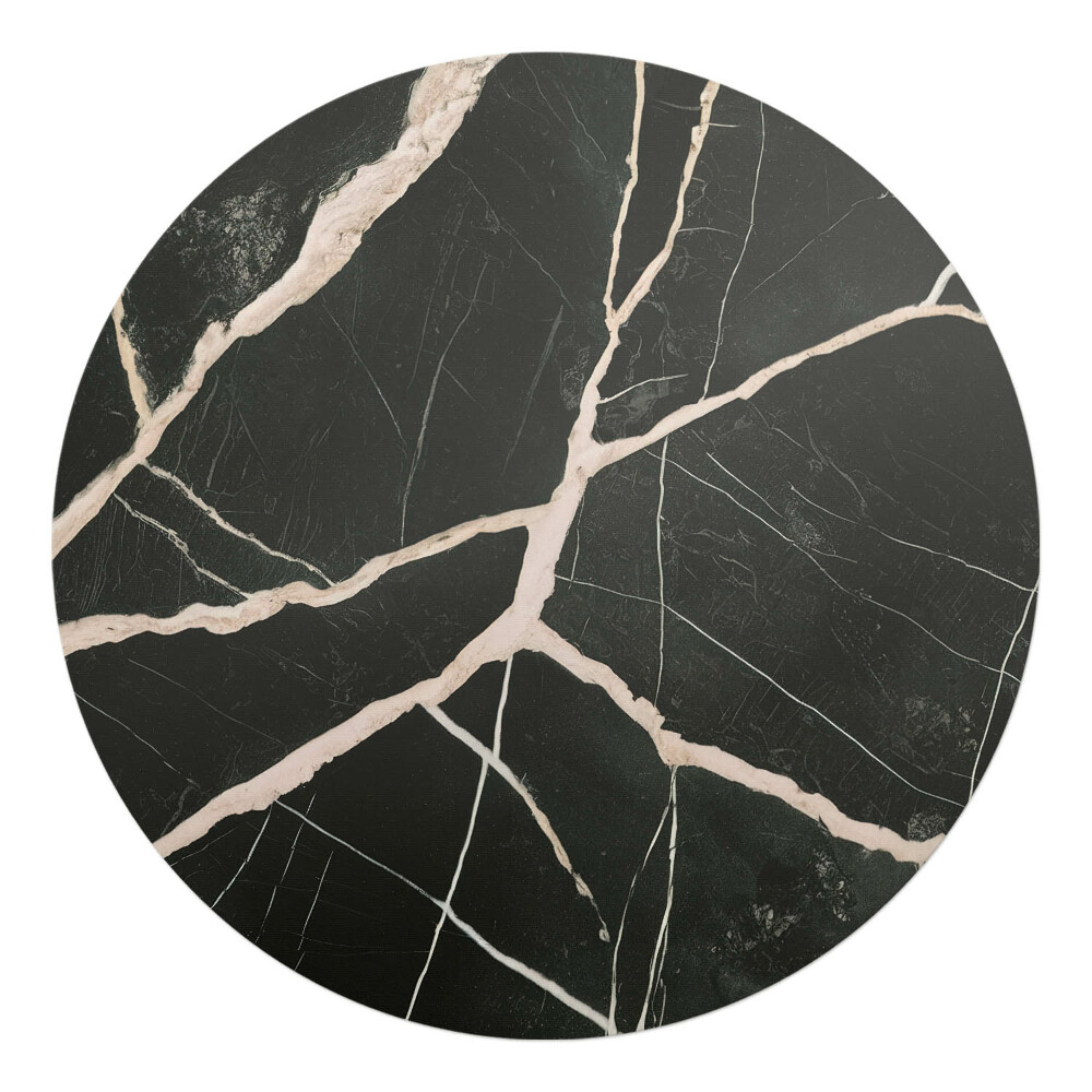 Podložka pod křeslo kulatá Mramorové žíly