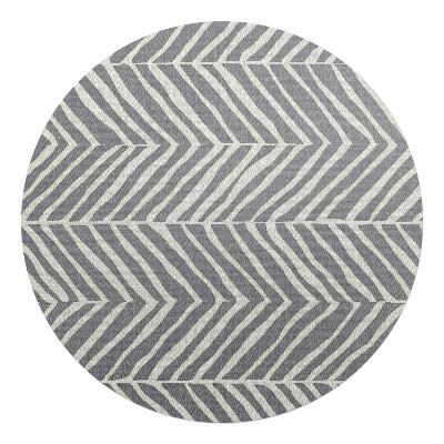 Podložka pod židli kulatá Cikcakový vzor látky
