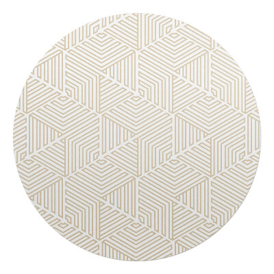 Podložka pod židli kulatá Geometrické bludiště