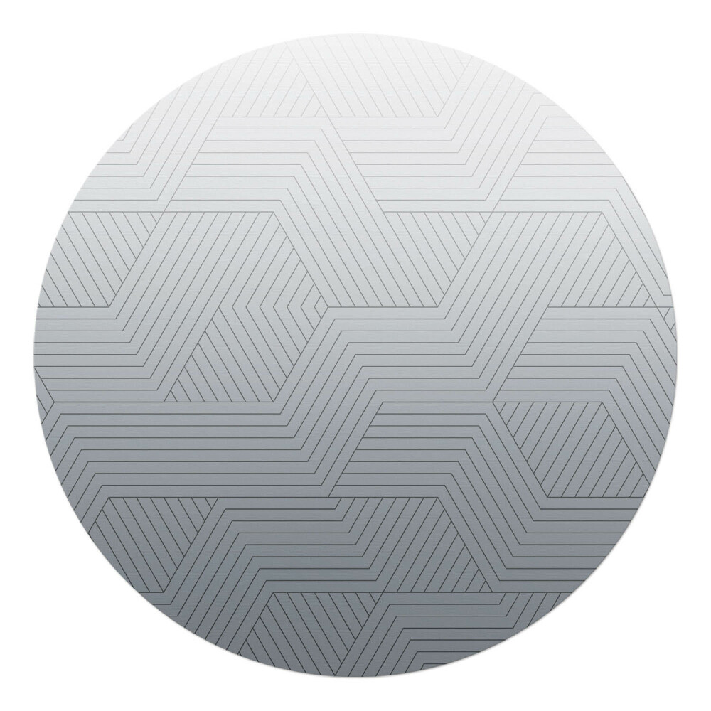 Podložka pod křeslo kulatá Geometrické linie