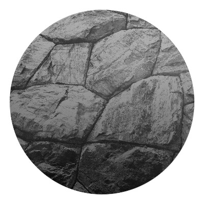 Ochranná podložka na podlahu kulatá Kamenná zeď