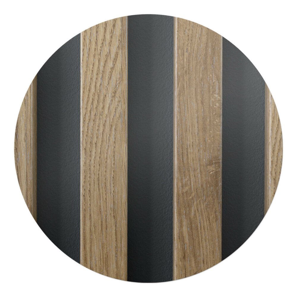 Ochranná podložka pod židli kulatá Dřevěné latě