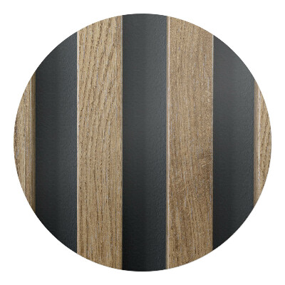 Ochranná podložka pod židli kulatá Dřevěné latě