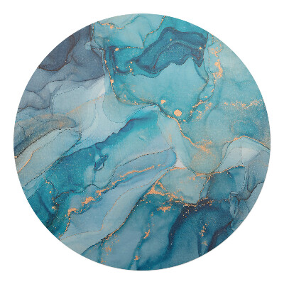 Podložka pod židli kulatá Abstraktní oceán