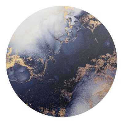 Ochranná podložka na podlahu kulatá Abstraktní mramor