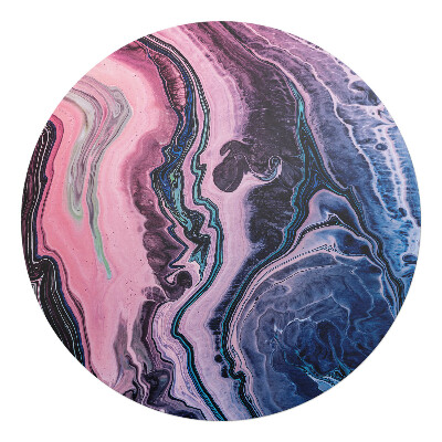 Podložka pod židli kulatá Abstraktní vlny