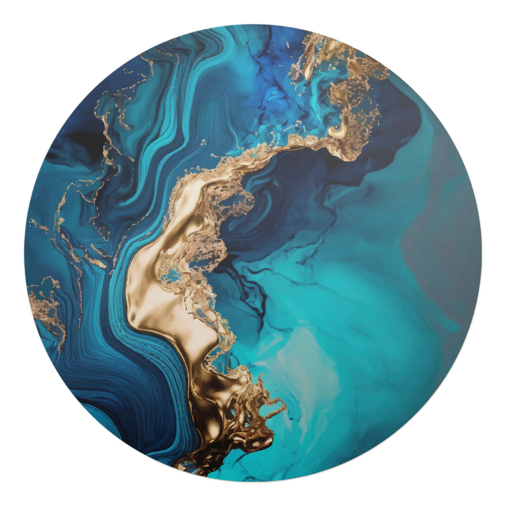 Ochranná podložka na podlahu kulatá Abstraktní vlna