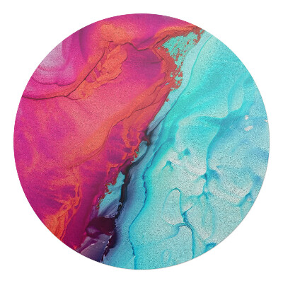 Ochranná podložka pod židli kulatá Abstraktní vlna