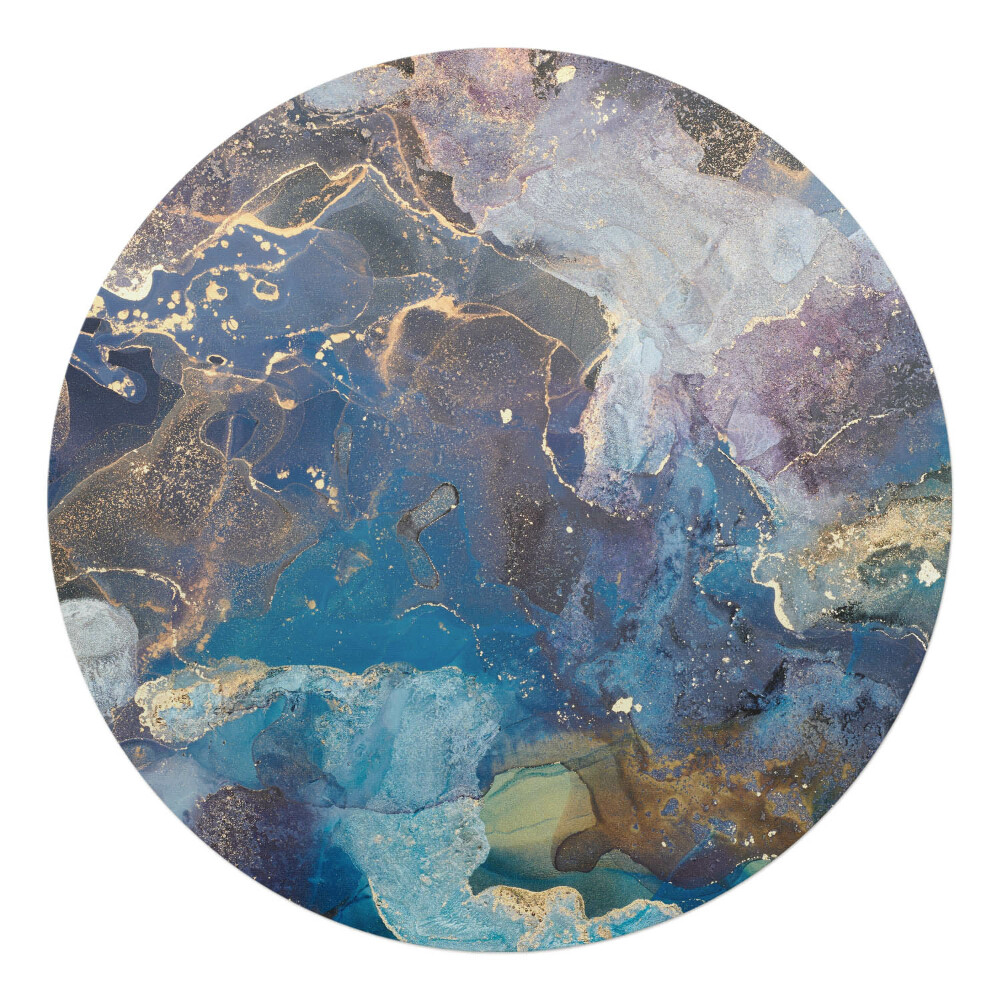 Ochranná podložka na podlahu kulatá Abstraktní mramor