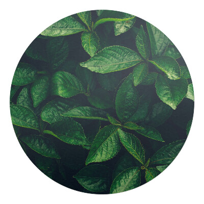 Podložka pod křeslo kulatá Listy v houští