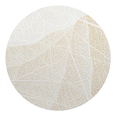 Ochranná podložka na podlahu kulatá List s jemným vzorem