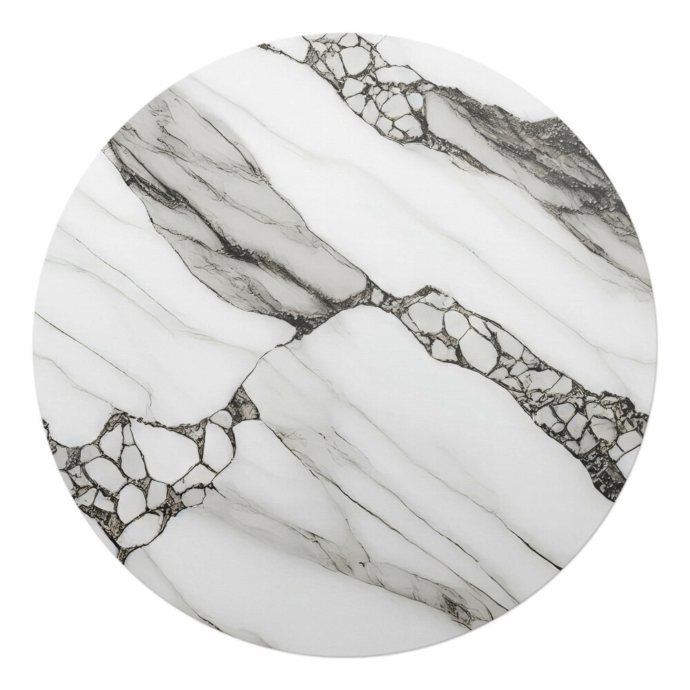 Podložka pod křeslo kulatá Mramorové žíly