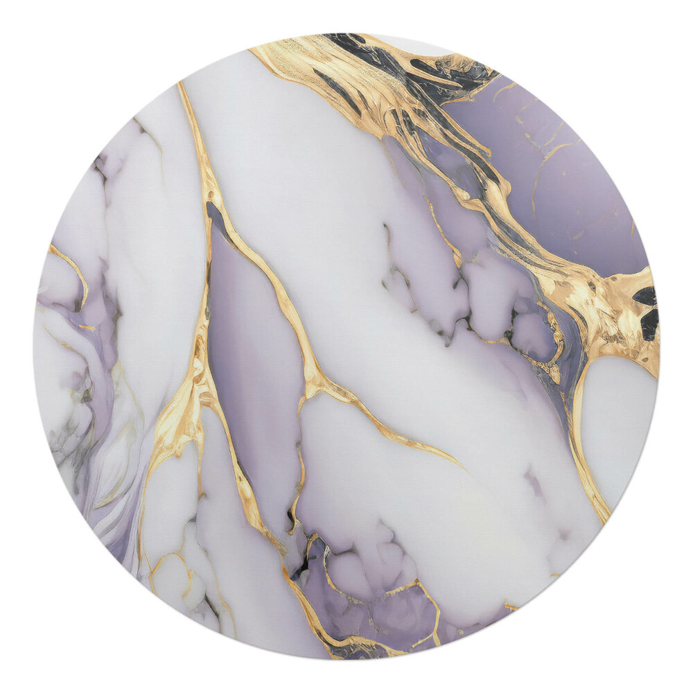 Podložka pod židli kulatá Mramorové vlny