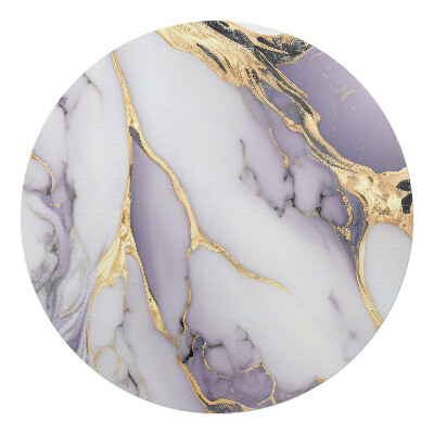 Podložka pod židli kulatá Mramorové vlny