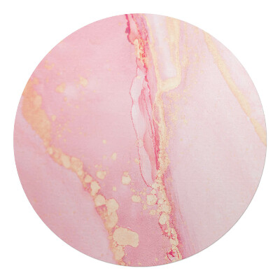 Podložka pod křeslo kulatá Pastelový mramor