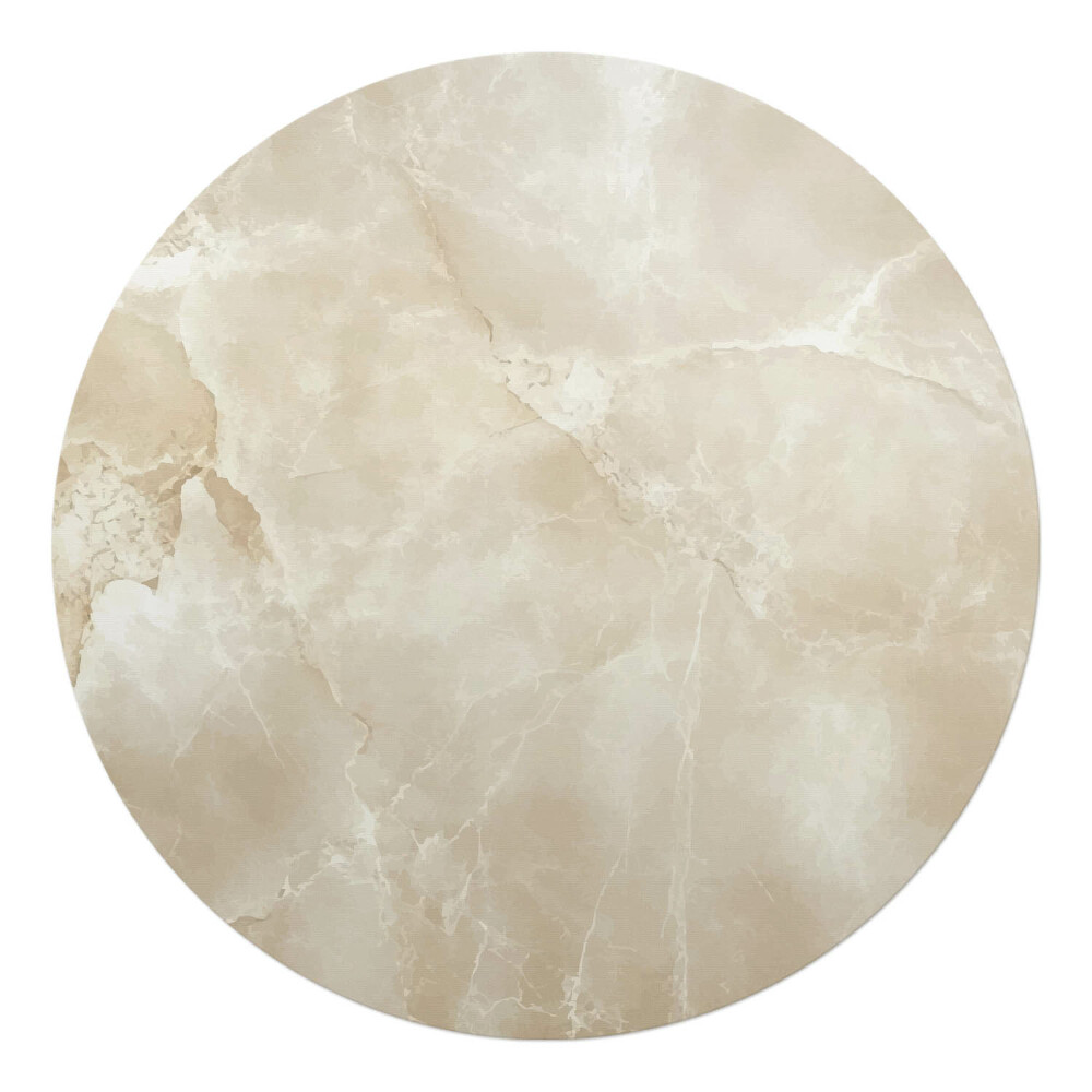 Ochranná podložka pod židli kulatá Mramorová textura