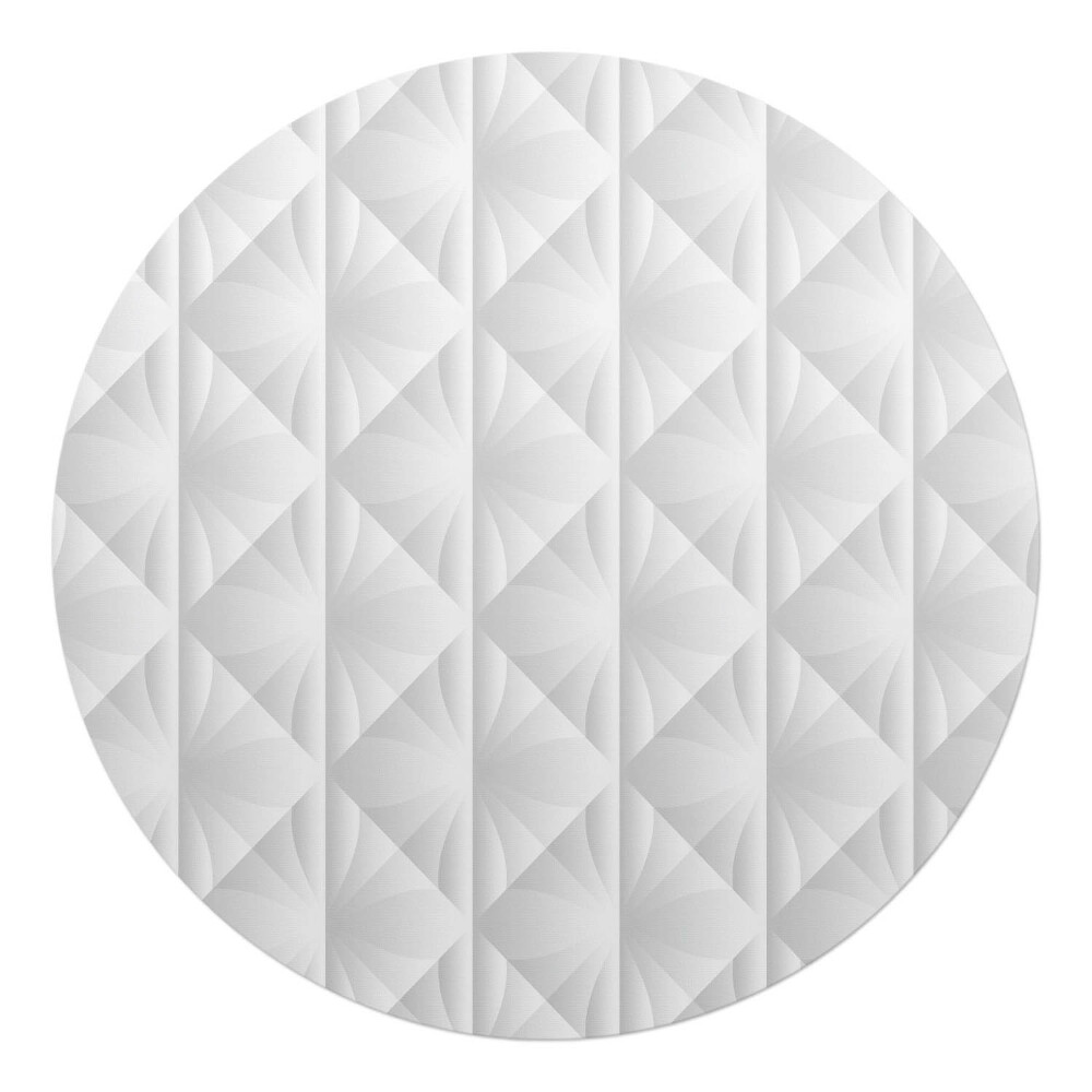Ochranná podložka na podlahu kulatá Geometrický 3D vzor