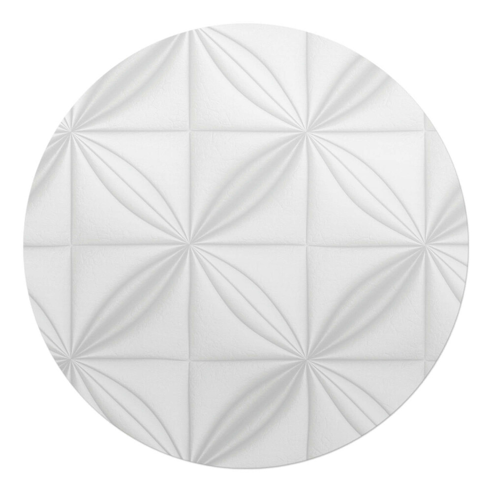 Podložka pod židli kulatá Geometrický reliéf
