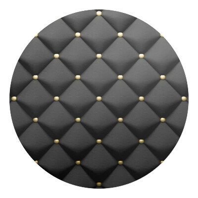 Podložka pod křeslo kulatá Prošívaný vzor s knoflíky