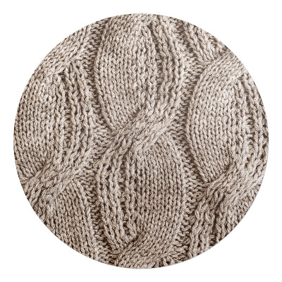 Ochranná podložka pod židli kulatá Vzor pleteného svetru