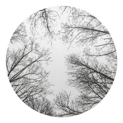 Podložka pod křeslo kulatá Holé větve stromů