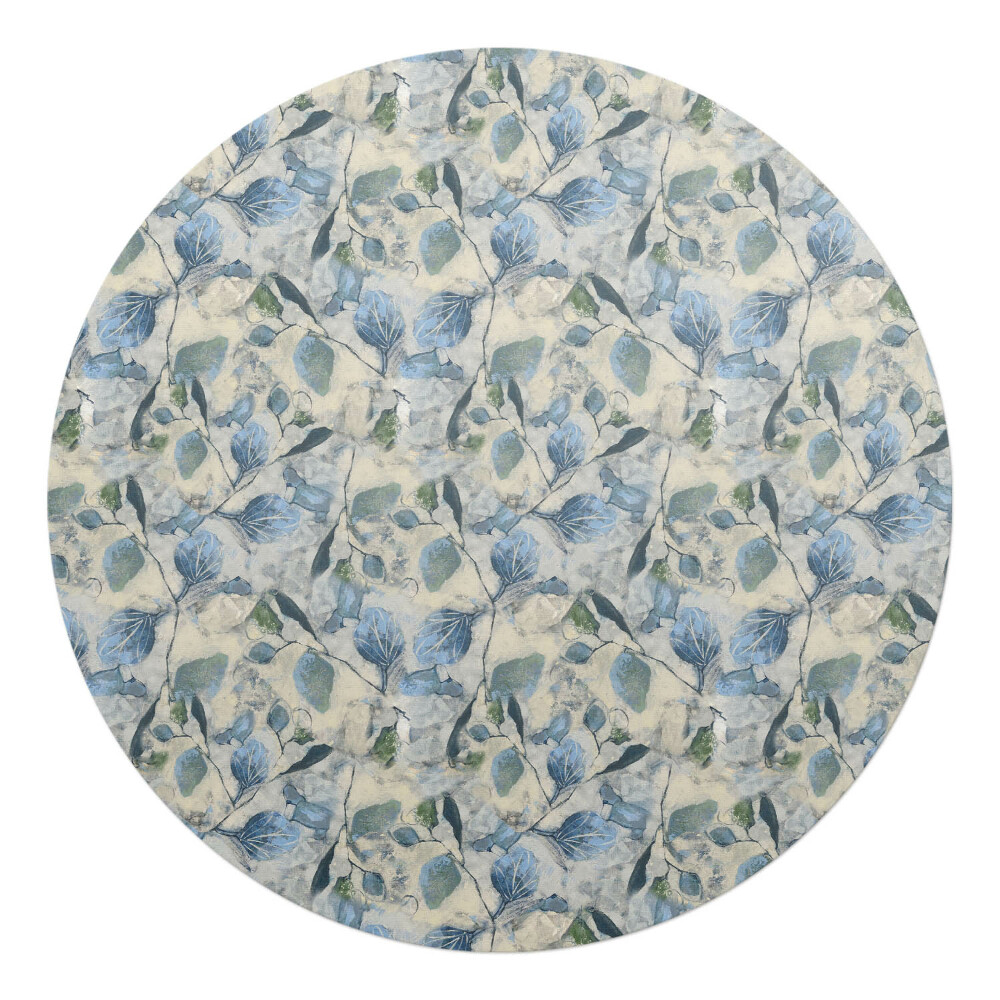 Podložka pod židli kulatá Akvarelové listy