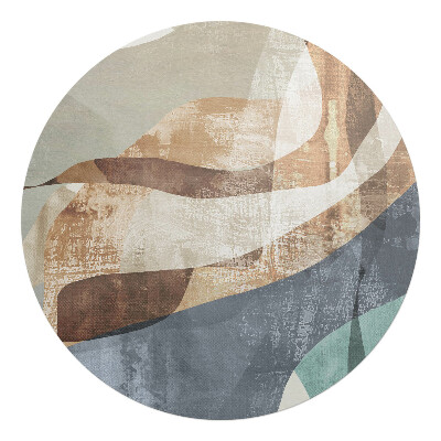 Ochranná podložka pod židli kulatá Abstraktní vlny