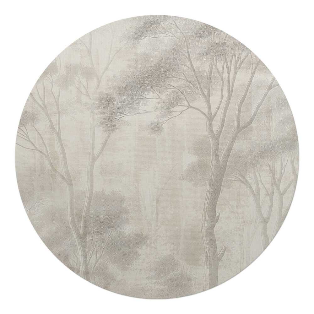 Podložka pod křeslo kulatá Křehký les