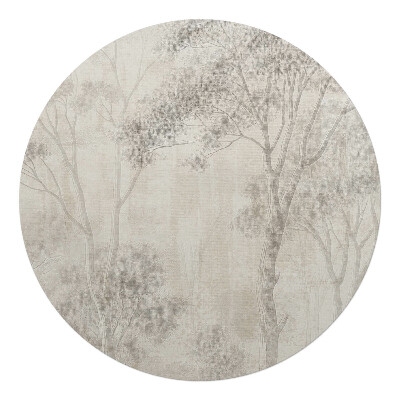 Podložka pod křeslo kulatá Křehký les