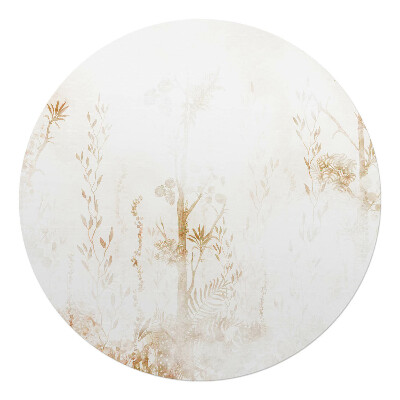 Ochranná podložka na podlahu kulatá Jemná flóra