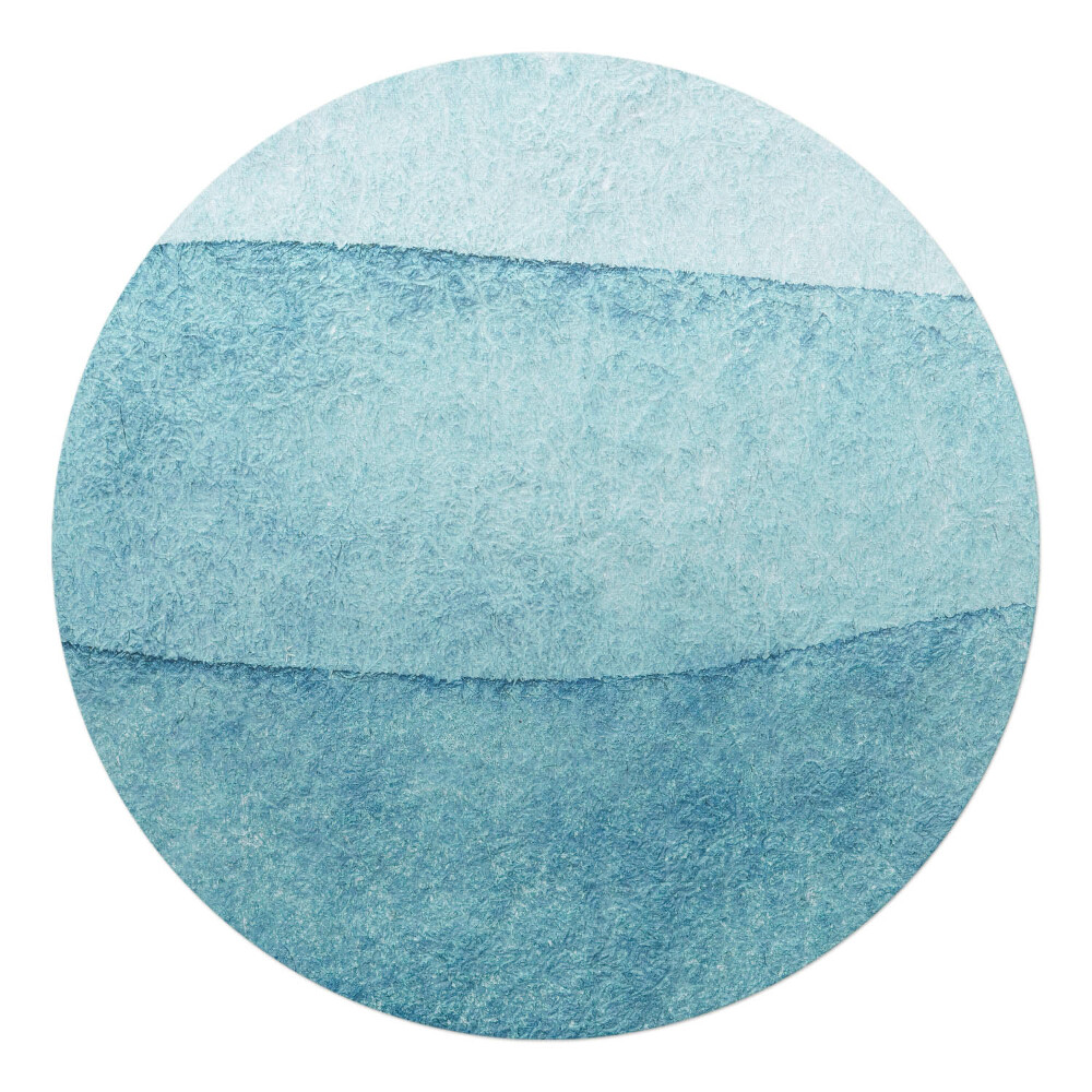 Podložka pod křeslo kulatá Pastelové vlny