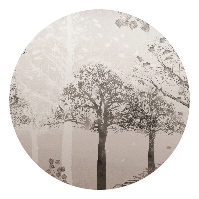 Ochranná podložka na podlahu kulatá Otisk stromu