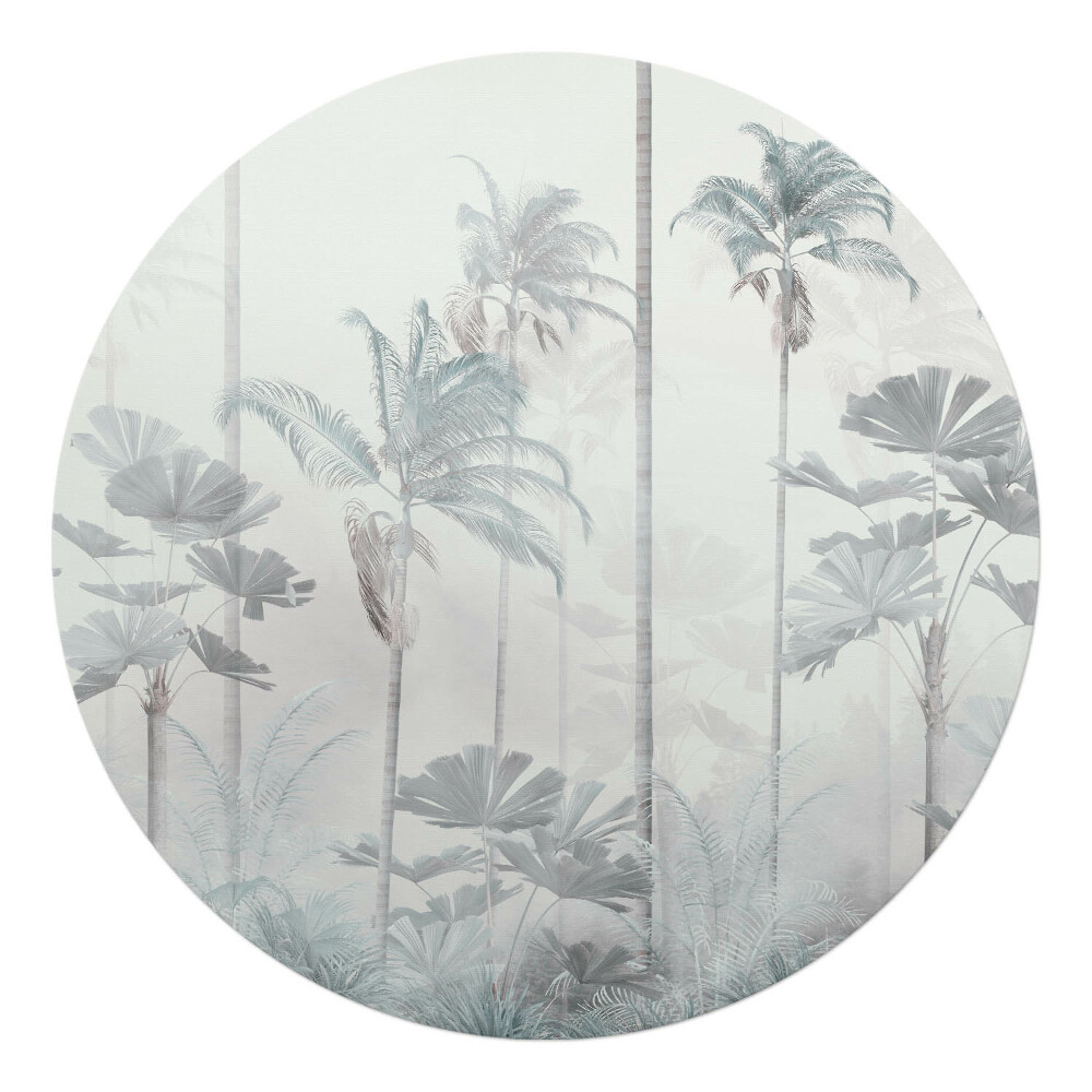 Podložka pod židli kulatá Křehká džungle