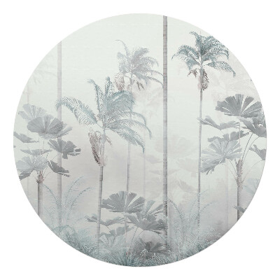 Podložka pod židli kulatá Křehká džungle