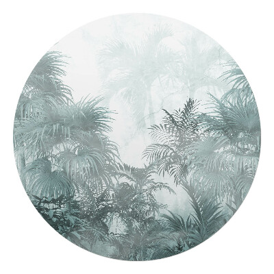 Ochranná podložka pod židli kulatá Tropická mlha
