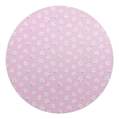 Podložka pod židli kulatá Květinový pastelový vzor