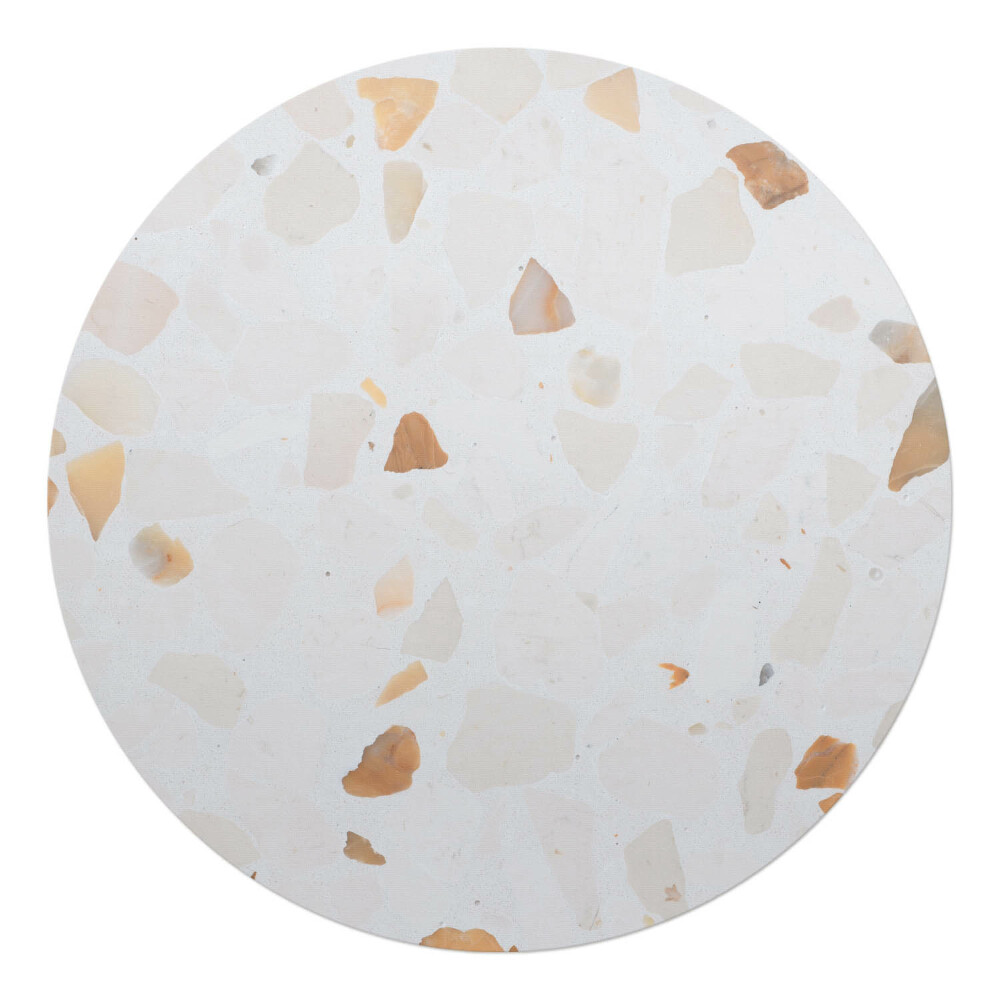 Ochranná podložka na podlahu kulatá Terrazzo v pastelových barvách