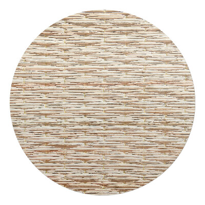 Podložka pod židli kulatá Přírodní cop