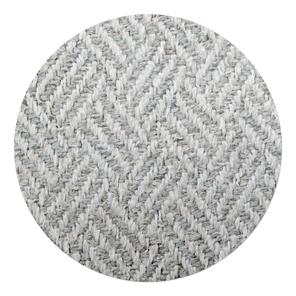 Ochranná podložka pod židli kulatá Látka s motivem rybí kosti