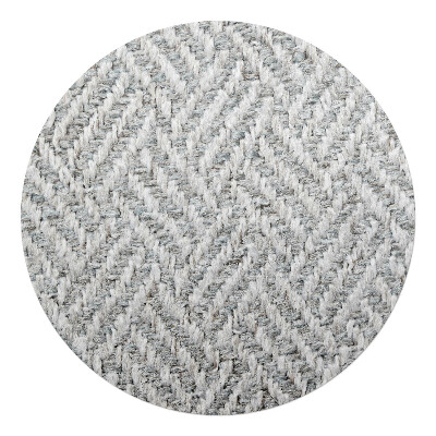 Ochranná podložka pod židli kulatá Látka s motivem rybí kosti