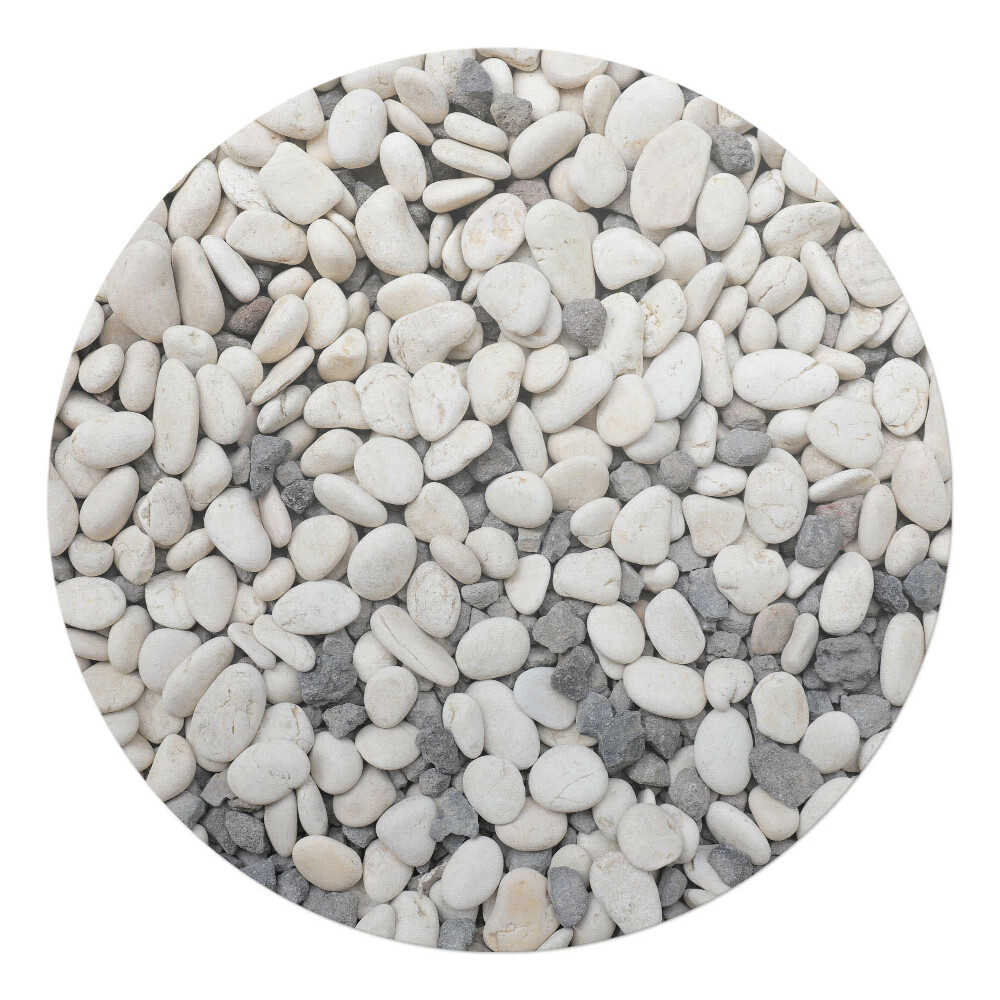 Podložka pod křeslo kulatá Dekorativní kameny