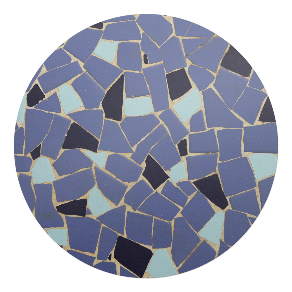 Ochranná podložka na podlahu kulatá Geometrická mozaika