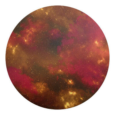 Podložka pod křeslo kulatá Kosmická mlhovina