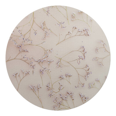 Ochranná podložka na podlahu kulatá Křehké květiny na pozadí
